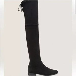 Stuart Weitzman Lowland Black Suede Boots 7.5